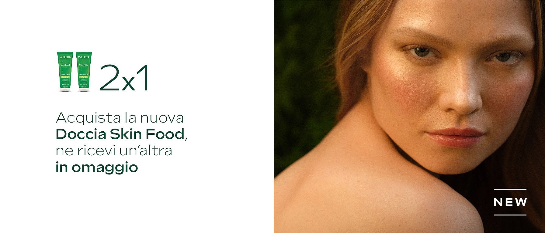 Acquista una Doccia Cremosa Skin Food, ne ricevi un'altra in omaggio.Promozione valida dal 4 al 10 agosto. Non cumulabile con altre promozioni o codici sconto in corso di validità.