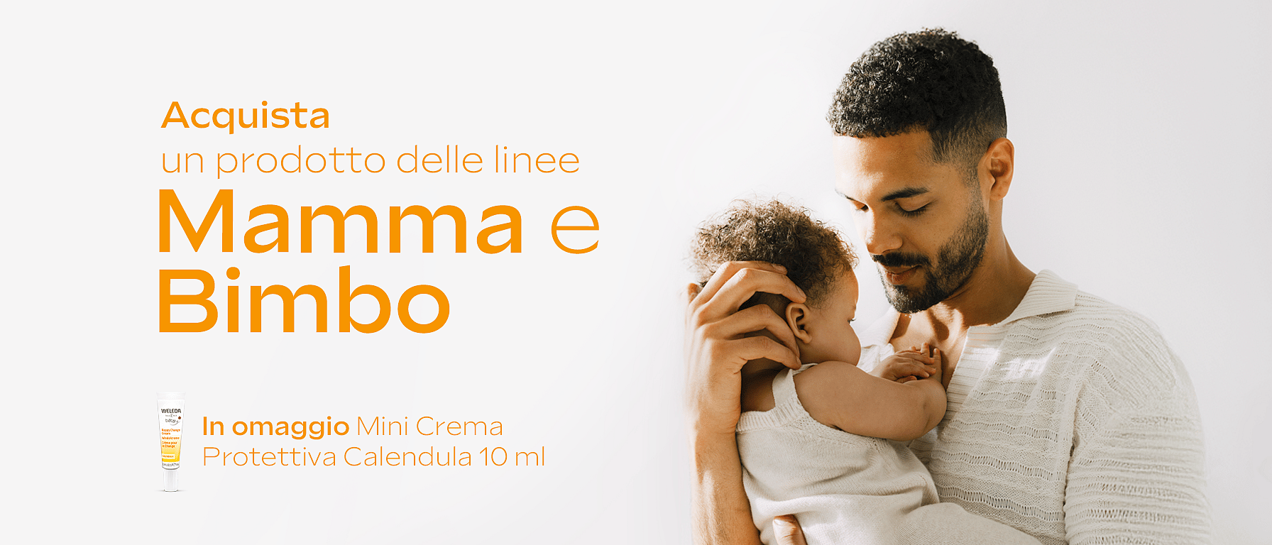 Acquista un prodotto della linea mamma e bambino, in omaggio Mini Crema Protettiva Calendula 10 ml. Promozione valida dal 7 al 13 luglio. Non cumulabile con altre promozioni o codici sconto in corso di validità.