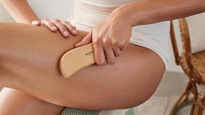 Woman leg massage